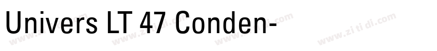 Univers LT 47 Conden字体转换
